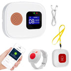 Tuya SOS WiFi sans fil soignant téléavertisseur système de bouton d'appel bouton d'alerte d'urgence pour personnes âgées Patient handicapé personnes âgées intérieur