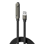 Câble de données pliable 1,5 m 240/65W avec support de téléphone intégré, support invisible, câble de charge rapide pour