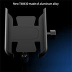 Support de téléphone universel en alliage d'aluminium pour guidon de moto, rétroviseur de vélo, support de téléphone portable pour moto