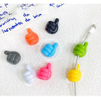 Crochet de décoration murale auto-adhésif en Silicone, 2 pièces, crochet créatif pour clé à pouce, Clip de câble de données pour maison/bureau, organisateur de bureau en fil