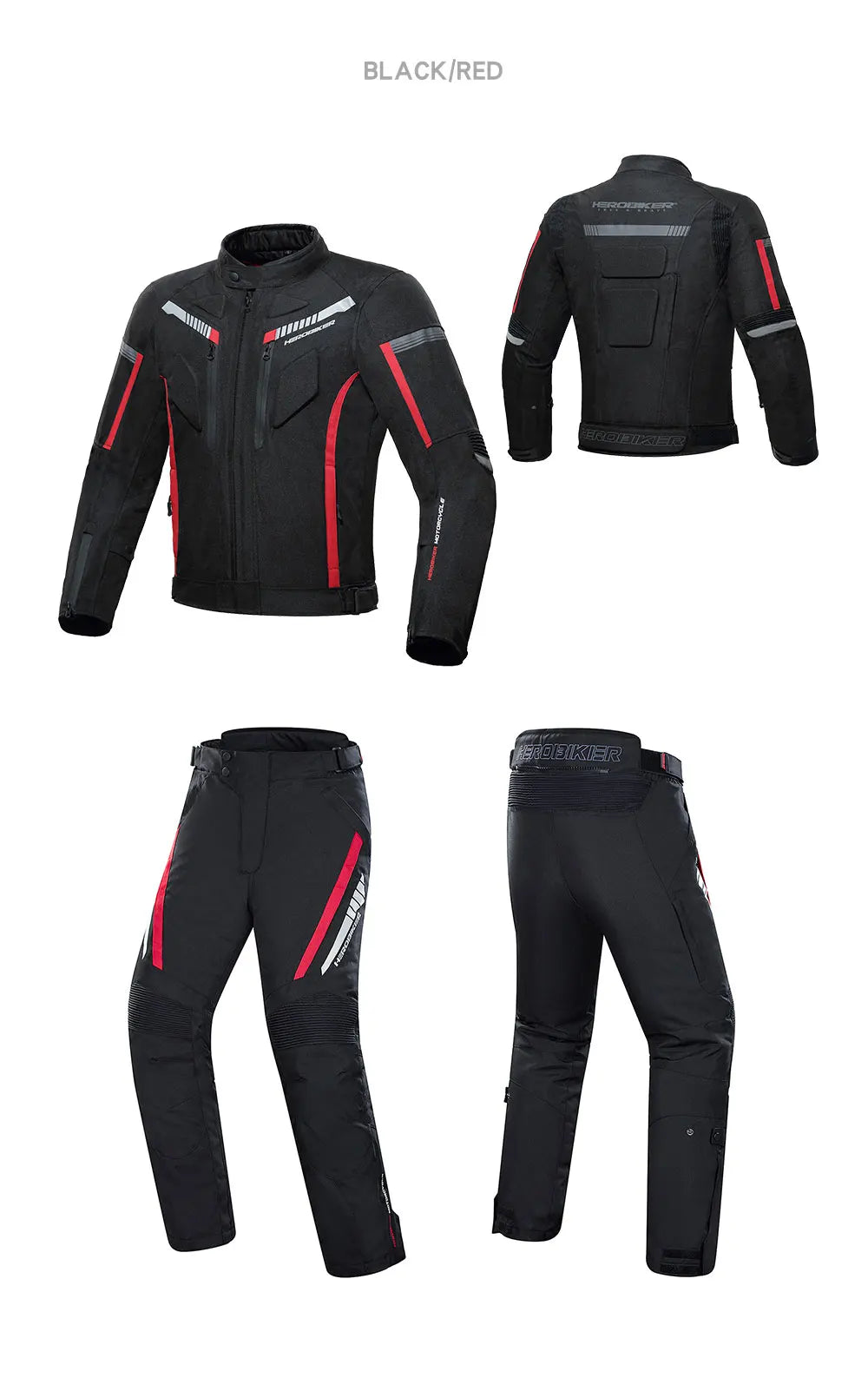 HEROBIKER veste de Moto imperméable homme veste de course pantalon de Moto portable vêtements de Moto avec Protection EVA