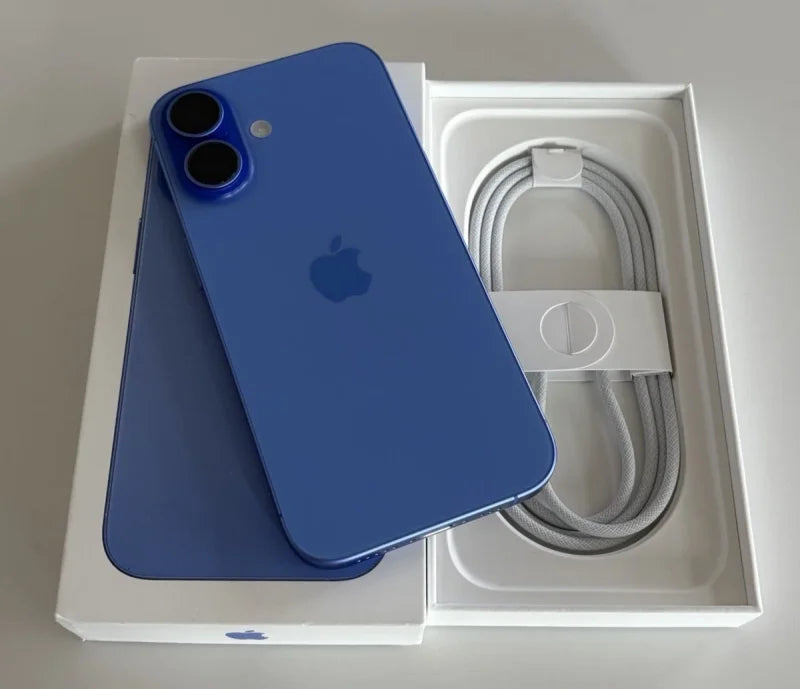 iPhone 16 Plus 16plus d'origine 128GB/256GB/512GB ROM 8GB RAM SIM Fress 5G téléphone portable paquet officiel ressemble à neuf
