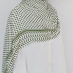 Châle Musulman en Mousseline de Soie Imprimé, Hijab Arabe du Moyen-Orient, Keffiyeh, Palestine, 180x70cm