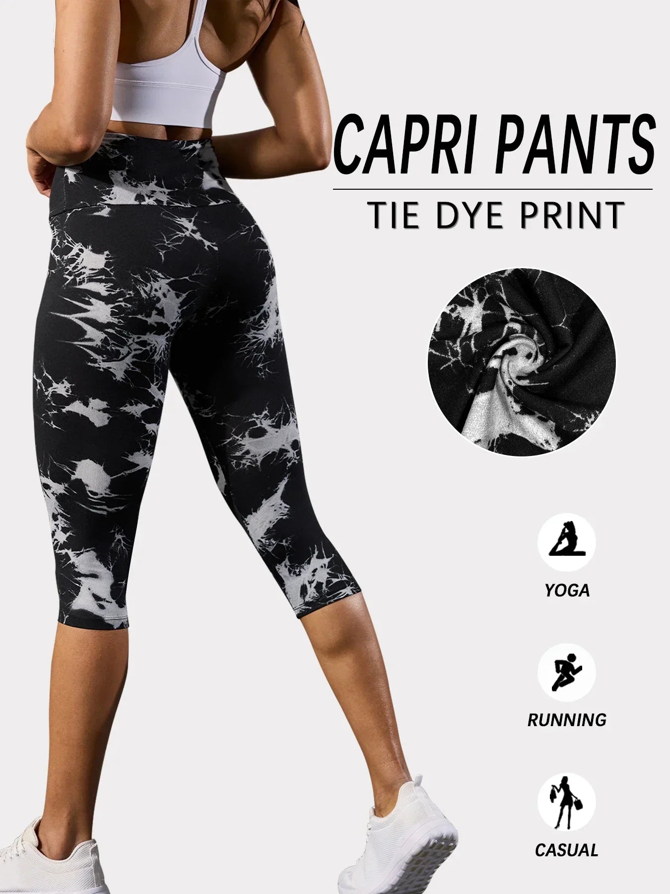 Pantalon Capri taille haute pour femmes, Super doux, contrôle du ventre, pas transparent, entraînement, Yoga, course à pied, athlétique, Push-Up, Leggings de gymnastique
