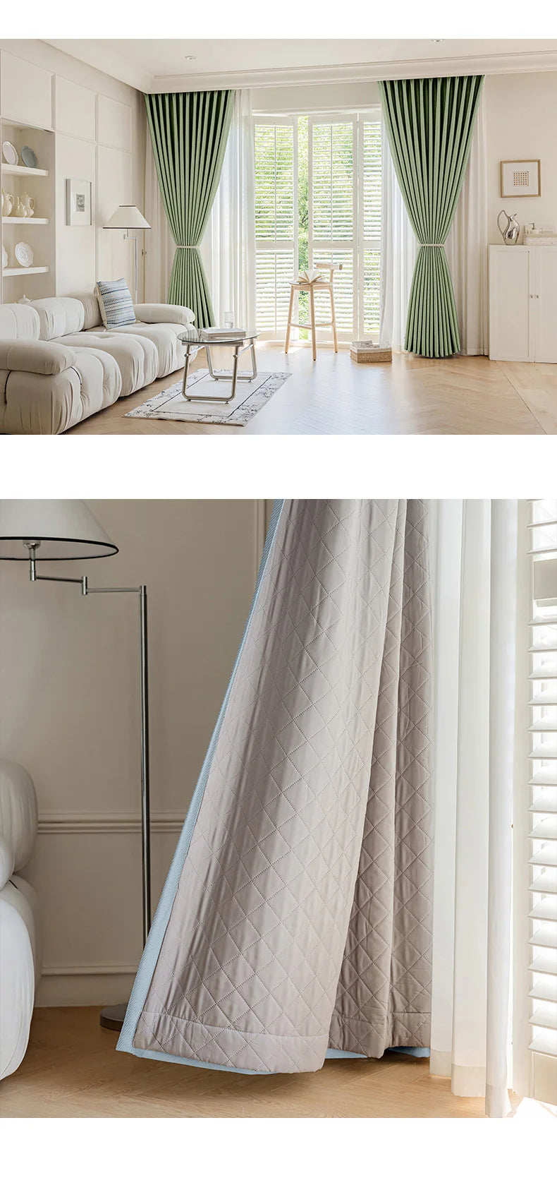 Rideau occultant coupe-vent pour fenêtre de salon, épais et chaud, insonorisé, pour l'hiver et le froid, pour chambre à coucher