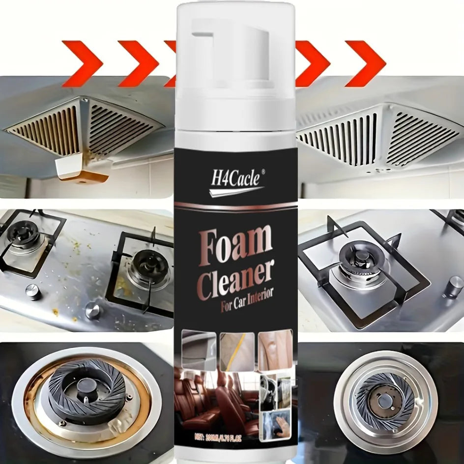Nettoyant à mousse multifonctionnel, délimination et nettoyage des taches intérieures de voiture, siège en cuir, nettoyeur de mousse pour la maison, Spray d'entretien, lavage