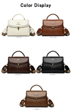 Sacs à bandoulière en cuir pour femmes, sacs à main de luxe pour dames, sac messager féminin, haute qualité, 2026