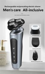 Rasoir Rechargeable Intelligent pour hommes rasoir à barbe humide/sec ABS Tondeuse dissolvant barbe rasoir Rechargeable pour peau lisse