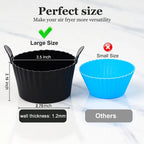Friteuse à Air lavable au lave-vaisselle, tasses à œufs en Silicone, moule de cuiseur d'œufs en Silicone, tasses de cuisson d'œufs et de gâteaux réutilisables, doublures à muffins Ramekins sûres