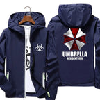 Veste fine réfléchissante de film pour hommes, coupe-vent à capuche, veste de sport de pilote, veste de pilote de vélo de plage
