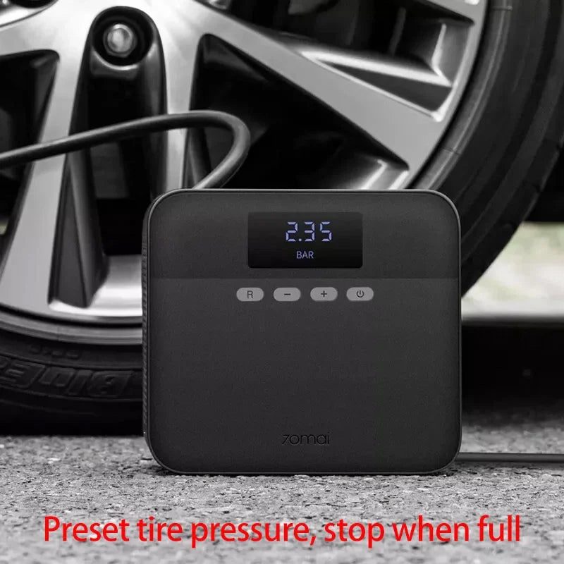 Compresseur d'air portable 70mai, gonfleur de pneus pour voiture, pompe à air 12V DC, pression de pneus préréglée, pour vélo et ballon.