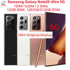 Samsung Galaxy Note 20 Note20 Ultra 5G N986U1 N986B N986N N9860 6.9 "AMOLED 12GB RAM 128/256/512GB NFC téléphone portable d'origine