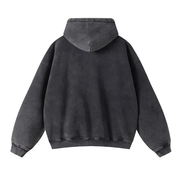 MAQVOB Vêtements de luxe de haute qualité, streetwear, vente en gros, tailles Euro et US, sweat à capuche entièrement zippé, lavé, teinture batik, printemps-automne