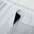 LONSDALE short de Fitness imprimé motif pour hommes Double couche 2 en 1 séchage rapide Fitness loisirs de plein air entraînement short de sport