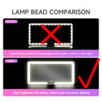 Rétroviseurs intérieurs de voiture, plaque pare-soleil, miroir de maquillage LED HD pour filles et femmes, lumière de remplissage aste, miroir de courtoisie fin universel