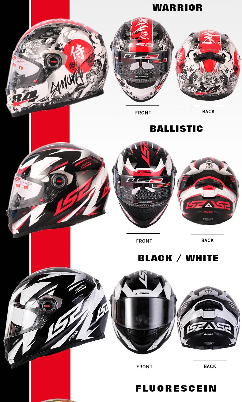 LS2 Casque intégral Masculino ls2 FF358 Motocross course homme femme Casco Moto Casque sans pompe qualité approuvée ECE