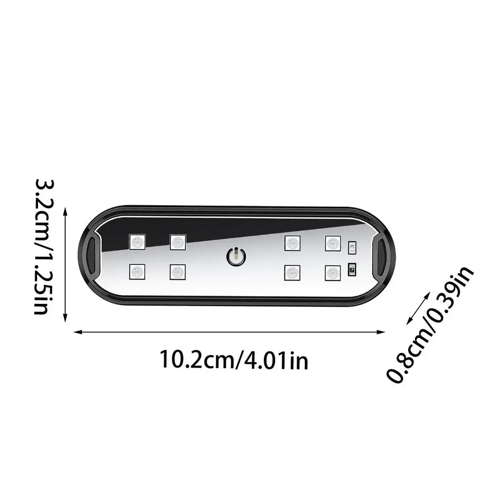 Éclairage ambiant voiture USB Rechargeable porte de voiture lumière bienvenue courtoisie lumière voiture atmosphère avertissement lampes coloré clignotant lumière