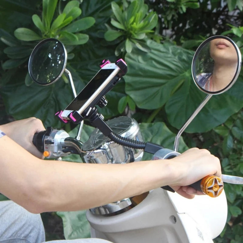Support de téléphone pour Moto, Support de rétroviseur pour Scooter, sac étanche, accessoires pour téléphones mobiles