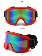 Lunettes de protection pour casque de moto, lunettes de sport de plein air, coupe-vent et anti-poussière, lunettes de ski, lunettes de motocross, anti-émeute, 506