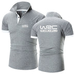 Championnat du monde des rallyes WRC nouvelle mode Polo hommes décontracté col rabattu chemise à manches courtes coupe ajustée été hauts Polo
