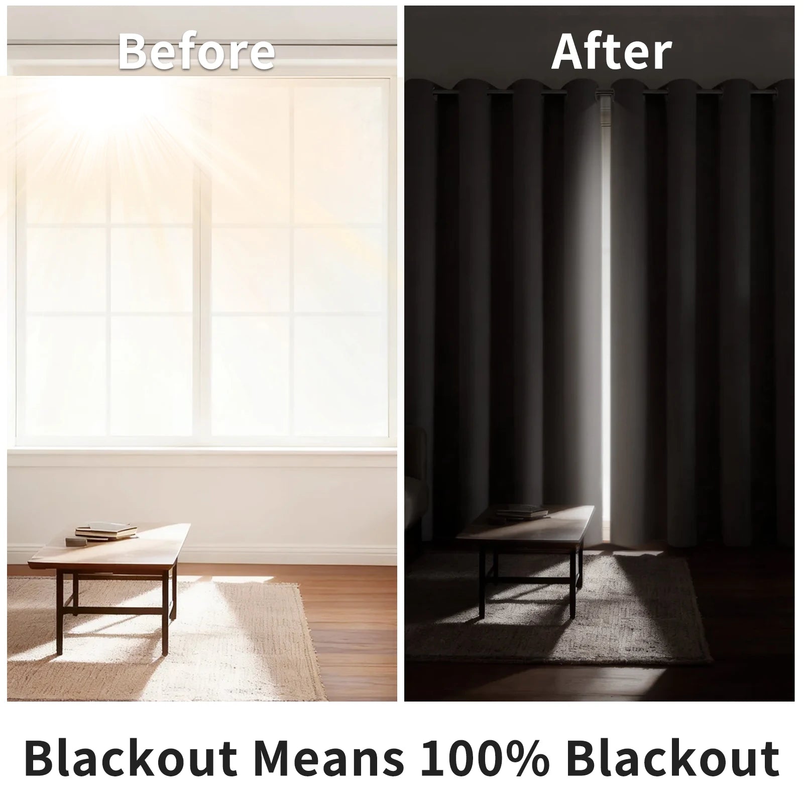 Rideau occultant pour salon, en Polyester, avec œillet de pongé, isolation thermique, bloquant la lumière, pour porte française de Patio