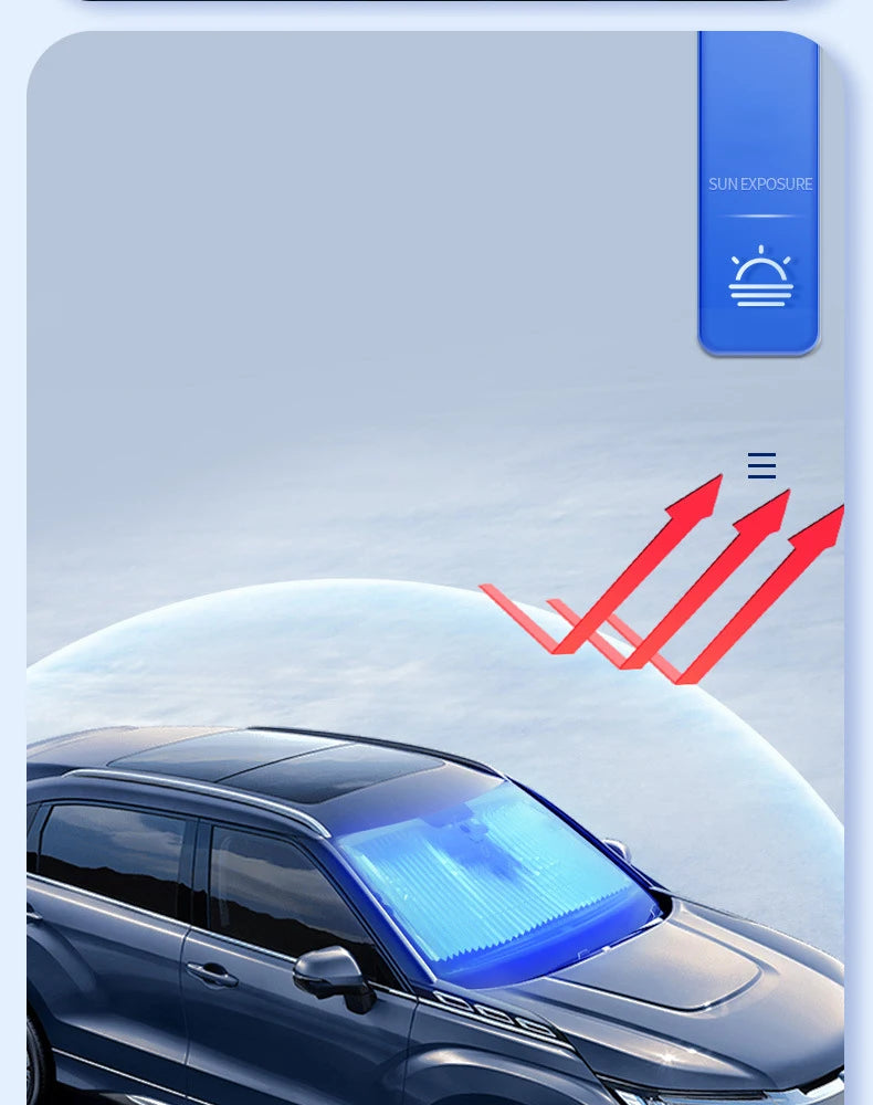 Rideaux de fenêtre avant de voiture, pare-brise à 6 ventouses, couverture de protection solaire pour voiture, blocage UV, accessoires de pare-soleil