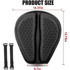 Coussin de siège de Moto 3D nid d'abeille anti-dérapant coussin de siège de Moto en Gel soulagement de la pression coussin de siège de Ride accessoires de Moto