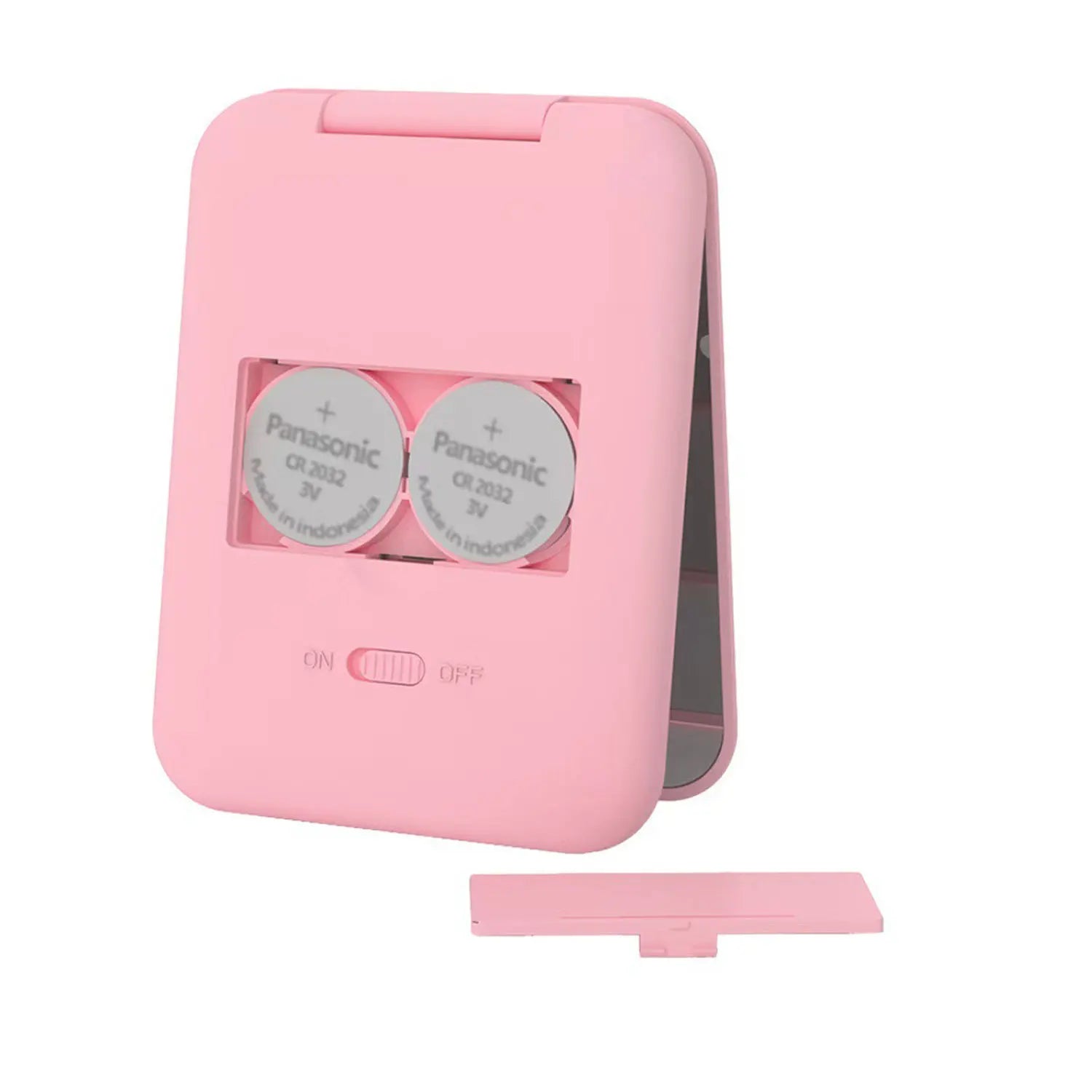 Mini miroir de maquillage LED miroirs de vanité portables avec lumière 1X 2X miroir de poche grossissant miroirs de vanité cosmétiques pliables