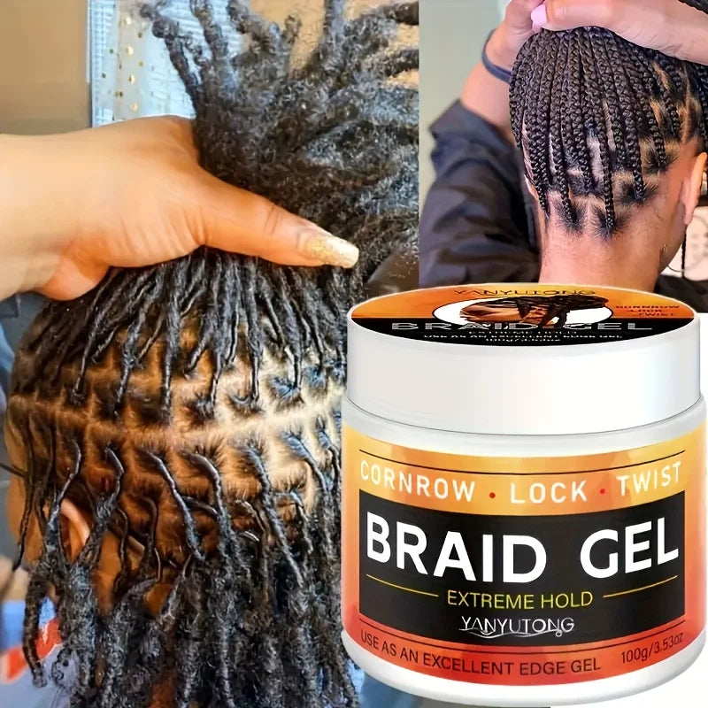 Stylage tressage Gel cire carburateur longue durée forte tenue pommade Anti-frisottis lisse finition des cheveux façonnage contrôle des bords des cheveux