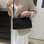 Sacs à main en cuir PU motif Crocodile pour femmes, sac carré vert, marque de mode, sacs à bandoulière, pochettes féminines