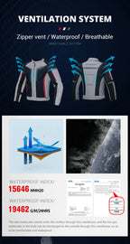 HEROBIKER veste de Moto imperméable homme veste de course pantalon de Moto portable vêtements de Moto avec Protection EVA