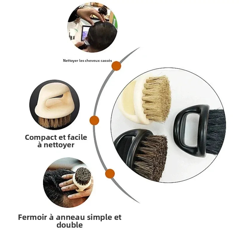 Peigne coiffant pour barbe pour hommes, brosse pour barbe et cheveux, rigidité moyenne/cadeau pour homme/pour estomper les outils de coiffure professionnels 1 pièce