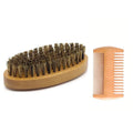 Ensemble de pinceaux de rasage portables pour hommes, poils de sanglier, barbier, brosse à barbe naturelle, peigne, ciseaux pour livres qualifiée aux, outil de coiffage