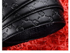 Ceinture pour hommes d'affaires de mode véritable marque de luxe ceinture à boucle en métal ceinture souple en cuir PU de haute qualité avec pantalon Cargo jean