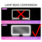Rétroviseurs intérieurs de voiture, plaque pare-soleil, miroir de maquillage LED HD pour filles et femmes, lumière de remplissage aste, miroir de courtoisie fin universel