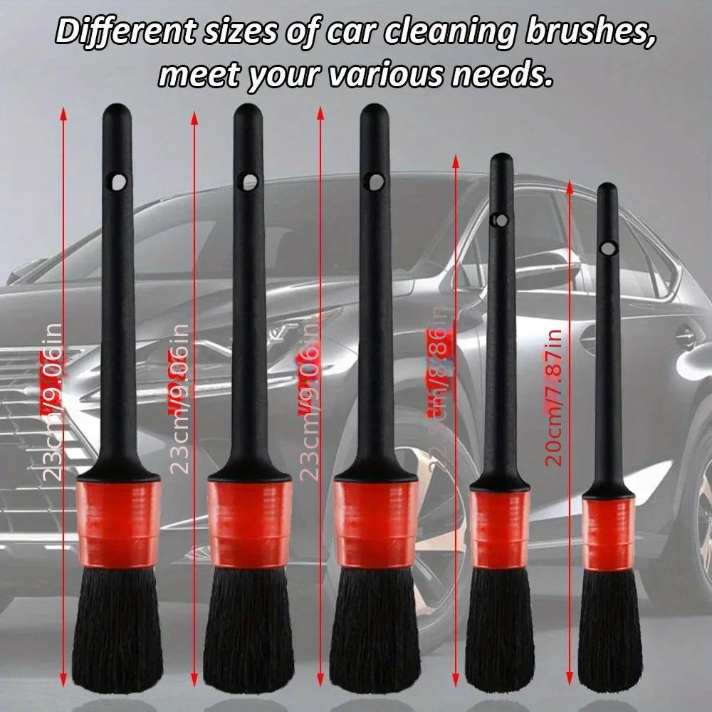 Ensemble de brosses de détail de voiture, kit de livres automatiques ultime pour l'entretien des évents, brosse de dégagement tative de sortie d'air de voiture