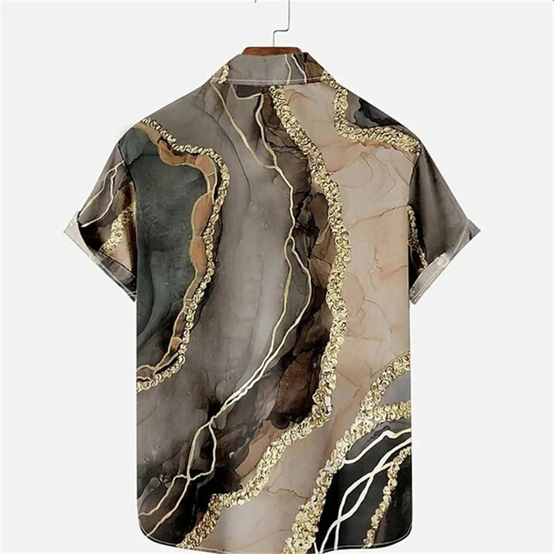 Chemise Vintage à manches courtes pour hommes, haut décontracté, mode hawaïenne, vêtements d'été, ample, respirant, simple boutonnage, 2026