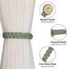 Accessoires De pièce De sangle De maintien De Cortina d'agrafe magnétique De Attache Rideau De torsion tissée à la main De Tie back De rideaux gordijn embrasses - FATAONAccessoires De pièce De sangle De maintien De Cortina d'agrafe magnétique De Attache Rideau De torsion tissée à la main De Tie back De rideaux gordijn embrassesSolutions MaisonFATAON