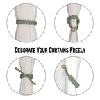 Accessoires De pièce De sangle De maintien De Cortina d'agrafe magnétique De Attache Rideau De torsion tissée à la main De Tie back De rideaux gordijn embrasses - FATAONAccessoires De pièce De sangle De maintien De Cortina d'agrafe magnétique De Attache Rideau De torsion tissée à la main De Tie back De rideaux gordijn embrassesSolutions MaisonFATAON