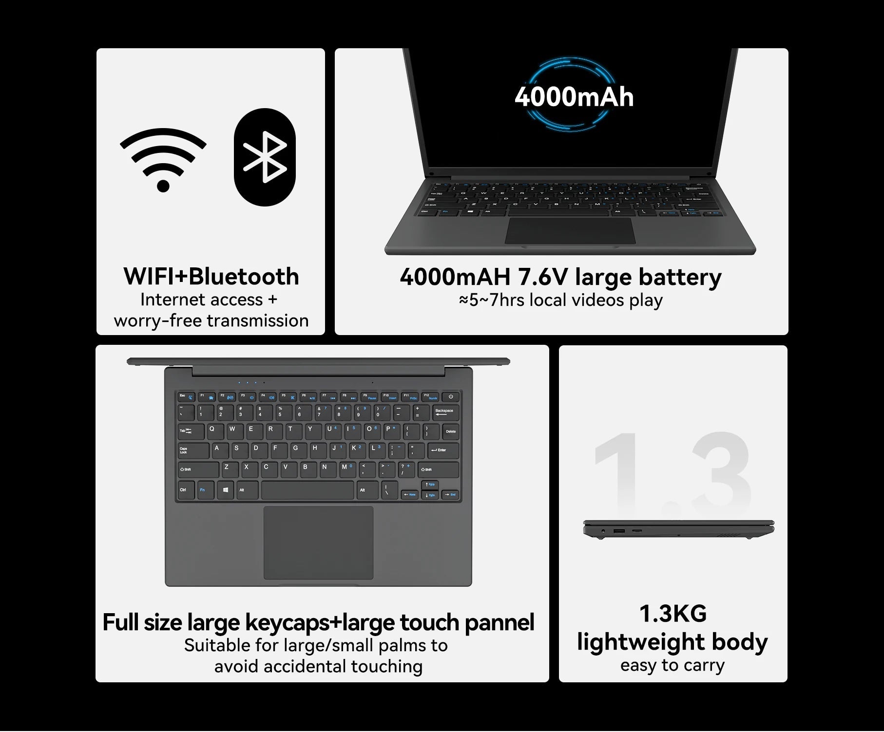 Adreamer LeoBook13 ordinateur portable 8GB RAM 1TB SSD ordinateur portable 13.3 pouces résolution 2560X1600 ordinateur Intel Celeron N4020 expédié des états-unis - FATAONAdreamer LeoBook13 ordinateur portable 8GB RAM 1TB SSD ordinateur portable 13.3 pouces résolution 2560X1600 ordinateur Intel Celeron N4020 expédié des états-unisProductivité & OrganisationFATAON
