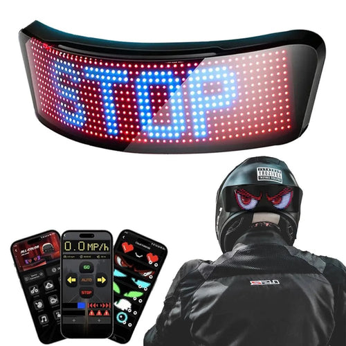 Affichage de casque LED, feu arrière de casque de Moto, voyant d'avertissement, accessoires de Moto - FATAONAffichage de casque LED, feu arrière de casque de Moto, voyant d'avertissement, accessoires de MotoAccessoires MotoFATAON