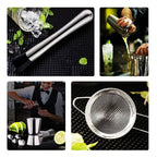 Agitateur à Cocktail en acier inoxydable, 13 pièces/ensemble, mélangeur à pince à glace, Kit de navigateur pour barmen de Boston, ensemble de Bars, outil de Bar professionnel - FATAONAgitateur à Cocktail en acier inoxydable, 13 pièces/ensemble, mélangeur à pince à glace, Kit de navigateur pour barmen de Boston, ensemble de Bars, outil de Bar professionnelSolutions MaisonFATAON