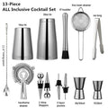 Agitateur à Cocktail en acier inoxydable, 13 pièces/ensemble, mélangeur à pince à glace, Kit de navigateur pour barmen de Boston, ensemble de Bars, outil de Bar professionnel - FATAONAgitateur à Cocktail en acier inoxydable, 13 pièces/ensemble, mélangeur à pince à glace, Kit de navigateur pour barmen de Boston, ensemble de Bars, outil de Bar professionnelSolutions MaisonFATAON