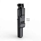 All In One Expandable Portable IPhone Tripod Selfie Stick Selfie Stick With Remote With Detachable BT Wireless Remote Compatible - Fix & GoAll In One Expandable Portable IPhone Tripod Selfie Stick Selfie Stick With Remote With Detachable BT Wireless Remote CompatibleVidéo & PhotoFix & Go