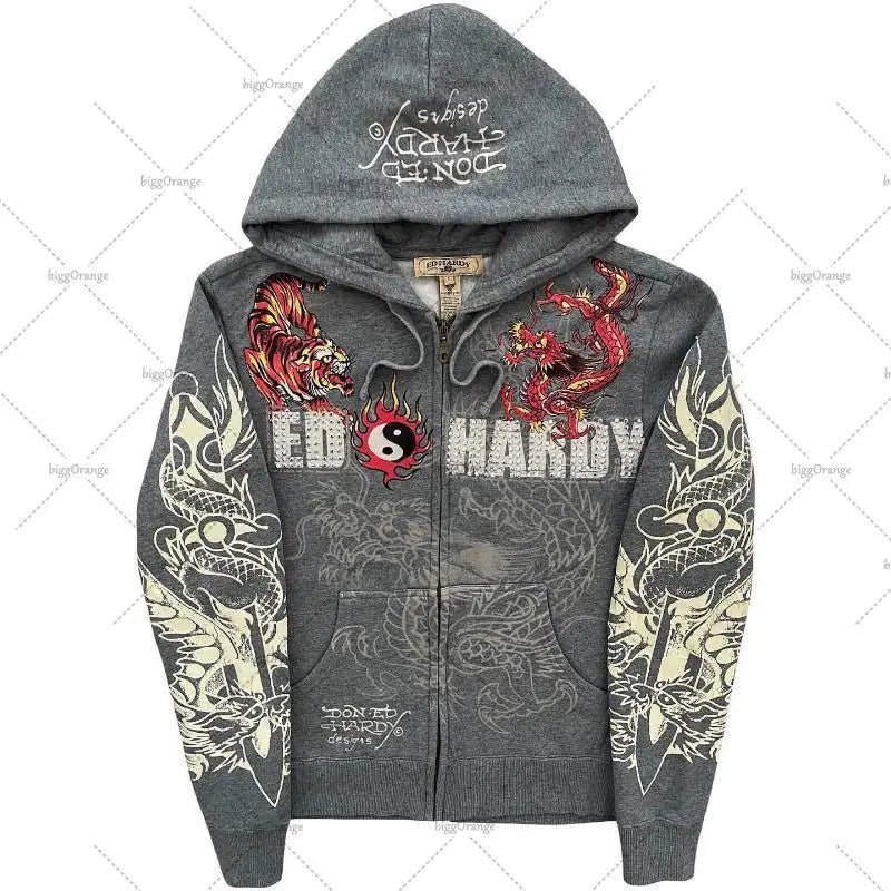 American Gothic Ro Skull Bones Oversized Hoodie Y2K Hip Hop Sle Streetwear No Brand Svel Other Material 00% - FATAONAmerican Gothic Ro Skull Bones Oversized Hoodie Y2K Hip Hop Sle Streetwear No Brand Svel Other Material 00%Mode HommeFATAON