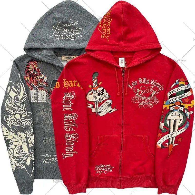 American Gothic Ro Skull Bones Oversized Hoodie Y2K Hip Hop Sle Streetwear No Brand Svel Other Material 00% - FATAONAmerican Gothic Ro Skull Bones Oversized Hoodie Y2K Hip Hop Sle Streetwear No Brand Svel Other Material 00%Mode HommeFATAON