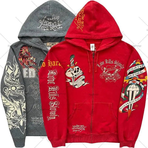 American Gothic Ro Skull Bones Oversized Hoodie Y2K Hip Hop Sle Streetwear No Brand Svel Other Material 00% - FATAONAmerican Gothic Ro Skull Bones Oversized Hoodie Y2K Hip Hop Sle Streetwear No Brand Svel Other Material 00%Mode HommeFATAON