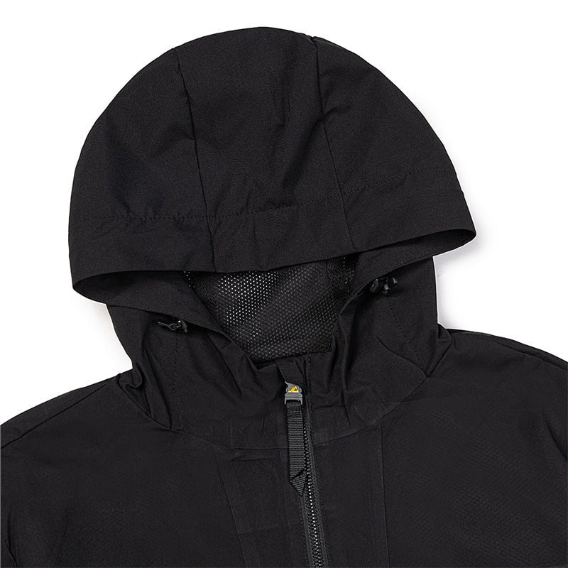 American High Street Gallery Dept Basic Letter Logo Printed Hooded Windbreaker Zipper Jacket Couple Trend - FATAONAmerican High Street Gallery Dept Basic Letter Logo Printed Hooded Windbreaker Zipper Jacket Couple TrendMode HommeFATAON