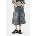American Style High Street Fashionable Brand Summer Denim Shorts Men's Graffiti Jane Youth High Street Fashionable Fashionable Cropped Jeans - FATAONAmerican Style High Street Fashionable Brand Summer Denim Shorts Men's Graffiti Jane Youth High Street Fashionable Fashionable Cropped JeansMode HommeFATAON