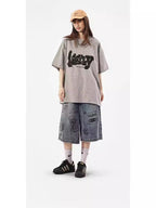 American Style High Street Fashionable Brand Summer Denim Shorts Men's Graffiti Jane Youth High Street Fashionable Fashionable Cropped Jeans - FATAONAmerican Style High Street Fashionable Brand Summer Denim Shorts Men's Graffiti Jane Youth High Street Fashionable Fashionable Cropped JeansMode HommeFATAON